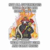 全てのスーパーヒーローではない…消防士 シール (正面)