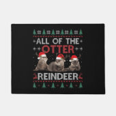 全てのトータトナカイのクリスマス醜いパジャマクリスマス ドアマット (正面)