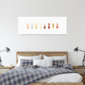 全てのパイナップル キャンバスプリント (インサイチュ (寝室))