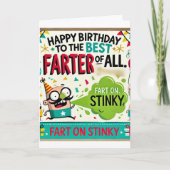 全てのファーター最高のに対するハッピーバースデー カード (正面)
