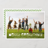 全てのメリーおもしろいの祝日の挨拶写真カード シーズンカード (正面/裏面)