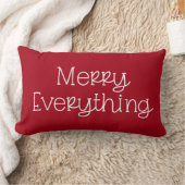 全てのメリートレンディータイポグラフィクリスマス ランバークッション (ブランケット)