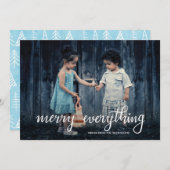 全てのメリー手書き台本の祝日写真 シーズンカード (正面/裏面)