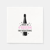 全てのワインに対するライズおもしろいリング スタンダードカクテルナプキン (正面)