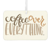 全ての上にコーヒーを入れる空気清浄剤 カーエアーフレッシュナー (裏面)