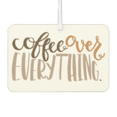 全ての上にコーヒーを入れる空気清浄剤 カーエアーフレッシュナー (正面)