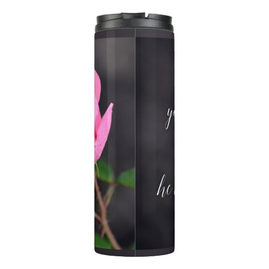 全ての不安をキリスト教聖書の詩に祈りの言葉 タンブラー (裏面)