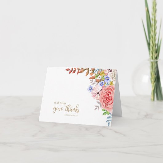 全ての与え感謝してい- 1.5:18 ノートカード (正面)