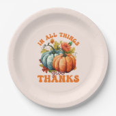 全ての事与えでは ペーパープレート (正面)