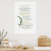 全ての人のための時間 – Ecclesiastes 3: 1-8 ポスター (キッチン)