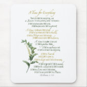 全ての人のための時間 – Ecclesiastes 3: 1-8 マウスパッド (正面)