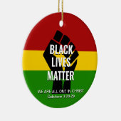 全ての人|ブラック·ライブズ·マター セラミックオーナメント (右)