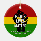 全ての人|ブラック·ライブズ·マター セラミックオーナメント (裏面)