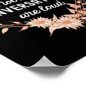 全ての会話は大きなフローラで耳の聞こえない ポスター (角)