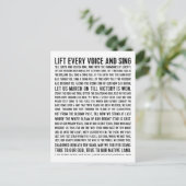 全ての声を上げて黒い歴史の詩を歌う ポストカード (スタンド正面)