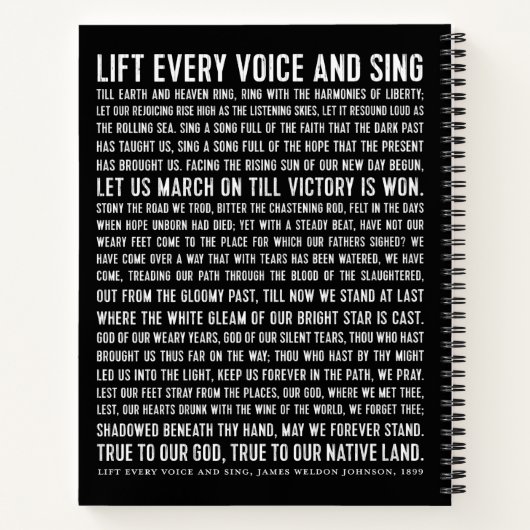 全ての声を上げ詩編を歌う ノートブック (裏面)