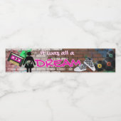 全ての夢だった|90年代ピンクヒップホップのスローバック ペットボトルラベル (シングルラベル)