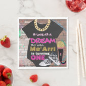 全ての夢だった|90年代ピンク&金ゴールド誕生日 スタンダードランチョンナプキン (インサイチュ)