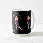 全ての女王よ！編集可能な文字と名前 コーヒーマグカップ (正面右)