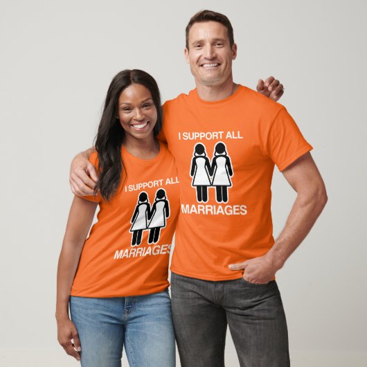 全ての婚姻を平等に支持します Tシャツ (ユニセックス)
