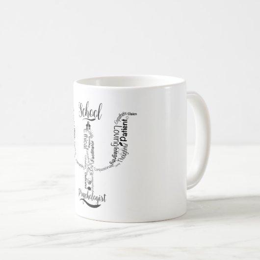 全ての学校で心理学者が口笛を吹いた コーヒーマグカップ (正面右)