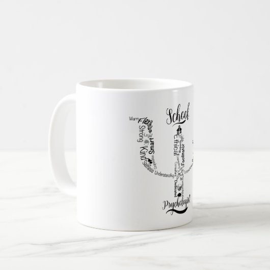 全ての学校で心理学者が口笛を吹いた コーヒーマグカップ (正面左)