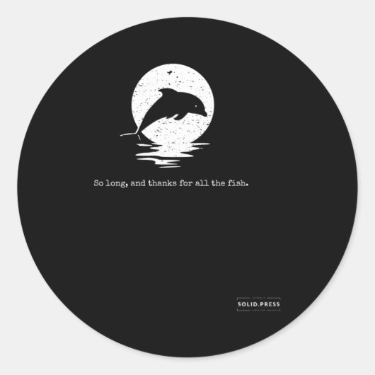 全ての感謝してい魚に対して ラウンドシール (正面)