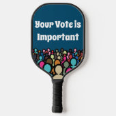 全ての政治は地元 2024 ピックルボールラケット (裏面)