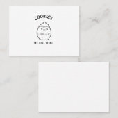 全ての最高のCookie 名刺 (正面/裏面)