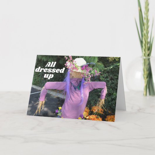全ての服を着て「あなたの誕生日の願い」 カード (正面)