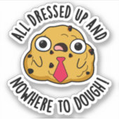 全ての服を着て、どこにもパンを粉々におもしろいする シール (正面)