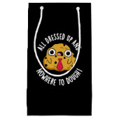 全ての服を着て、どこにも生地にパンプンダークBG スモールペーパーバッグ (正面)