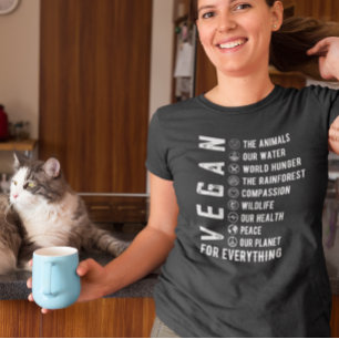 全ての植物に基づくダイエットのためのビーガン Tシャツ