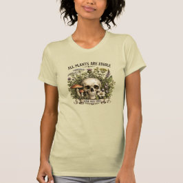 全ての植物は食べられる、いくつかは一度だけ Tシャツ