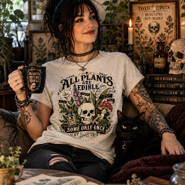 全ての植物は食べられる。ただし、一度きりなものもあるけどね トライブレンドTシャツ