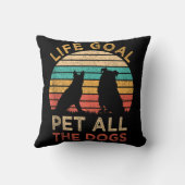 全ての犬に愛を注ぐ - 犬好きのためのユーモアあふれるヴィンテージライフスタイル クッション (裏面)