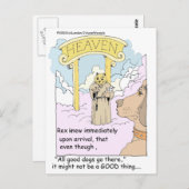 全ての猫が天国に?ギフトおもしろい&ティー ポストカード (正面/裏面)