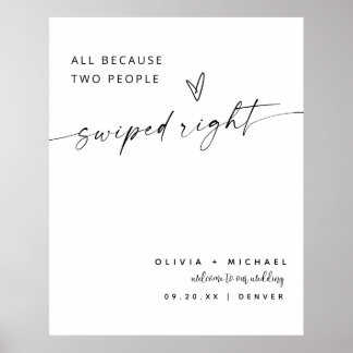 全ての理由は、2人が右の歓迎サインをスワイプ ポスター