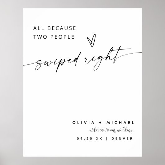 全ての理由は、2人が右の歓迎サインをスワイプ ポスター (正面)