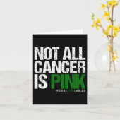 全ての癌がピンクのリボン肝癌が目の前にあるとは限らない カード (黄色い花)