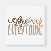 全ての磁石の上にコーヒー マグネット (正面)