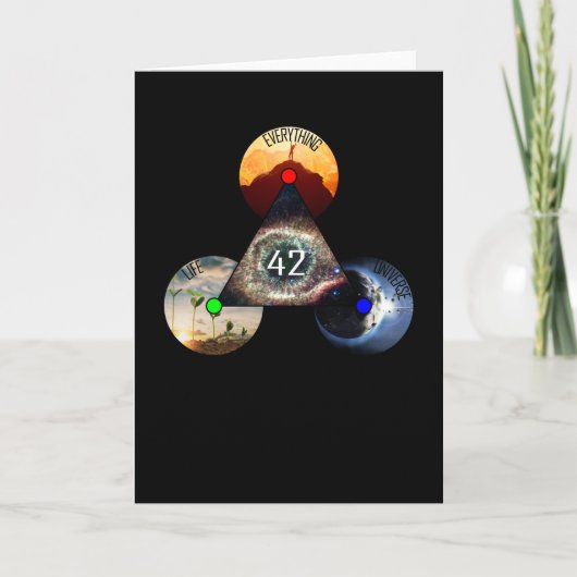 全ての答えは42だ！ カード (正面)