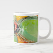 全ての考え聖なる書物、 経典マグ ジャンボコーヒーマグカップ (右)