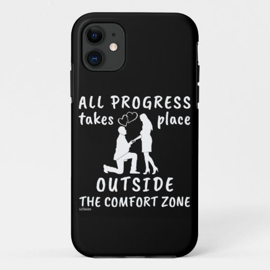 全ての進歩は快適な圏外で起こる Case-Mate iPhoneケース (裏面)