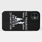 全ての進歩は快適な圏外で起こる Case-Mate iPhoneケース (裏面(横))