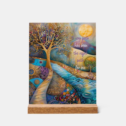 全ての道は正しい道のアクリル印であった アクリルサイン (正面)