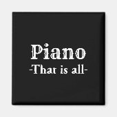 全ての音楽のピアノおもしろい マグネット (正面)