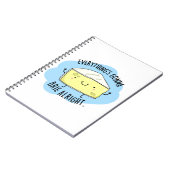 全てはうまくいく ブリーのユーモアなパンチーズギフト ノートブック (左側)