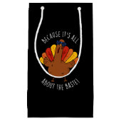 全てはバストターキーおもしろいプンダークBG スモールペーパーバッグ (正面)