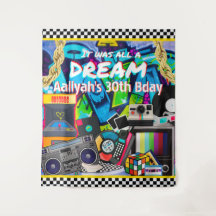 全ては夢だった レトロ ヒップホップ グラフィティ バックドロップ